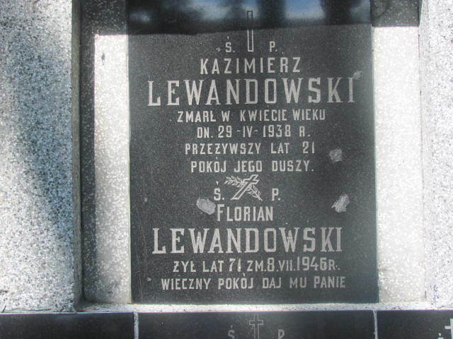 Kazimierz Lewandowski Pułtusk św. Kostki - Grobonet - Wyszukiwarka osób pochowanych