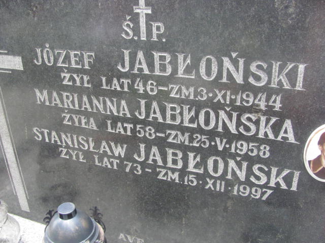 Stanisław Jabłoński 1924 Pułtusk św. Kostki - Grobonet - Wyszukiwarka osób pochowanych