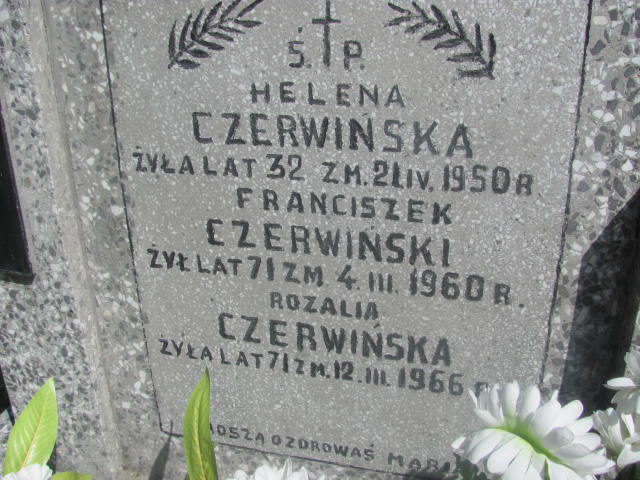 Helena Czerwińska Pułtusk św. Kostki - Grobonet - Wyszukiwarka osób pochowanych