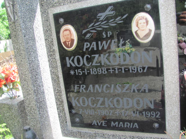 Paweł Koczkodon 1898 Pułtusk św. Kostki - Grobonet - Wyszukiwarka osób pochowanych