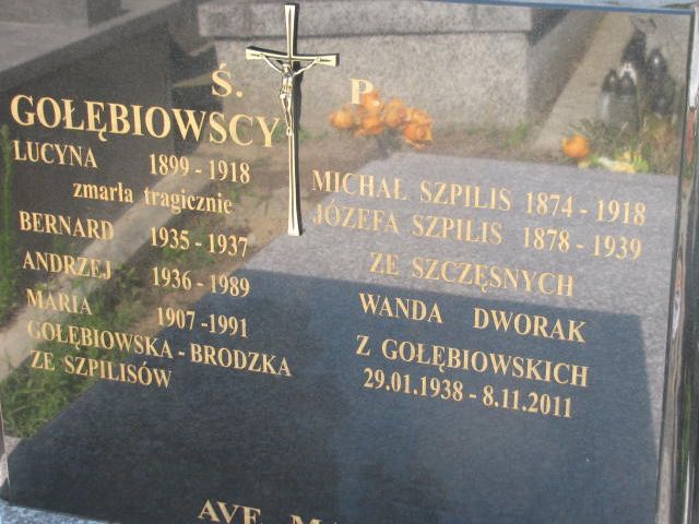 Lucyna Gołębiowska 1899 Pułtusk św. Kostki - Grobonet - Wyszukiwarka osób pochowanych