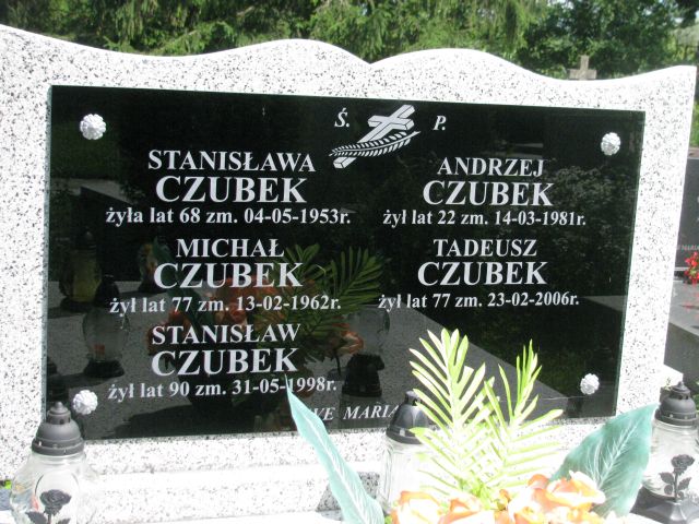 Michał Czubek 1884 Pułtusk św. Kostki - Grobonet - Wyszukiwarka osób pochowanych