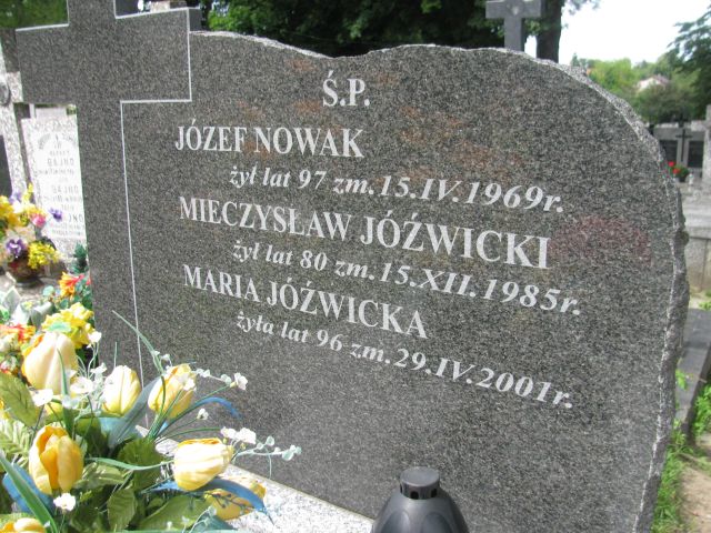 Mieczysław Jóźwicki 1905 Pułtusk św. Kostki - Grobonet - Wyszukiwarka osób pochowanych