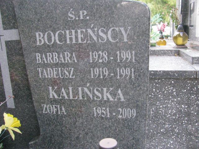 Tadeusz Józef Bocheński 1919 Pułtusk św. Kostki - Grobonet - Wyszukiwarka osób pochowanych