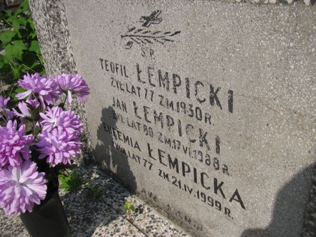 Eufemia Marianna Łempicka 1922 Pułtusk św. Kostki - Grobonet - Wyszukiwarka osób pochowanych