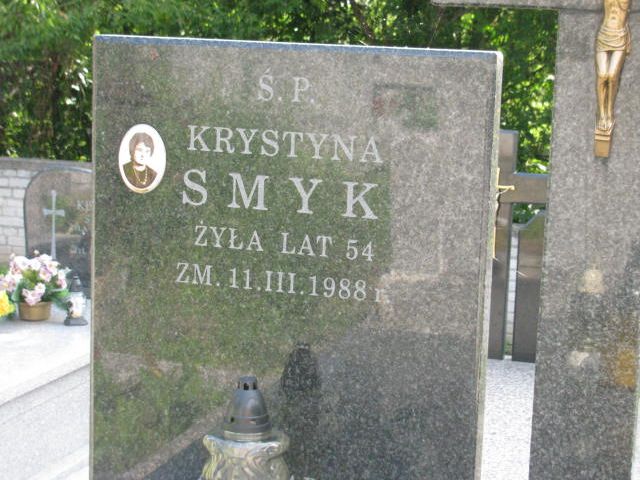Krystyna Smyk 1934 Pułtusk św. Kostki - Grobonet - Wyszukiwarka osób pochowanych