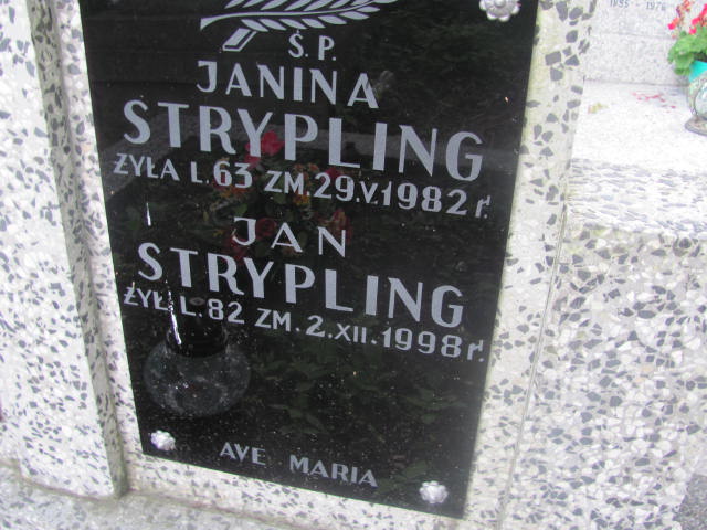 Jan Strypling 1916 Pułtusk św. Kostki - Grobonet - Wyszukiwarka osób pochowanych
