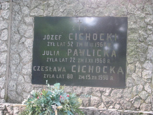 Czesława Cichocka 1910 Pułtusk św. Kostki - Grobonet - Wyszukiwarka osób pochowanych