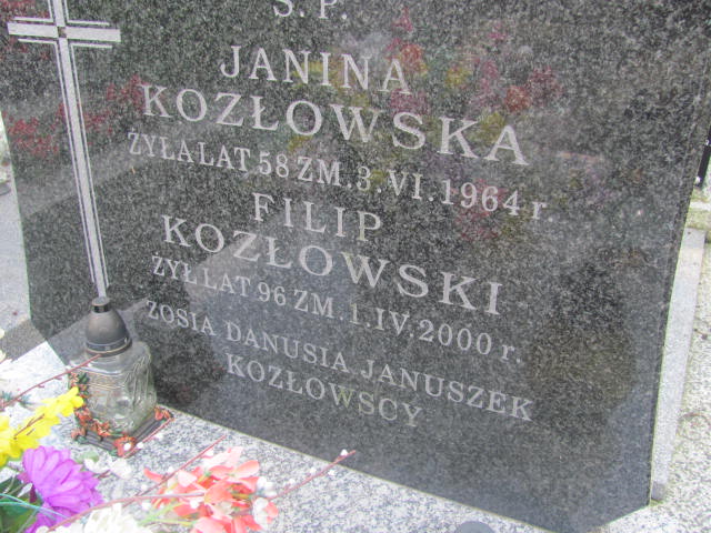 Janina Kozłowska 1966 Pułtusk św. Kostki - Grobonet - Wyszukiwarka osób pochowanych
