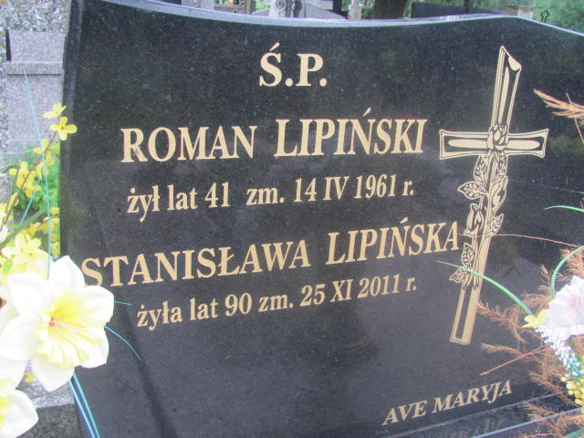Roman Lipiński Pułtusk św. Kostki - Grobonet - Wyszukiwarka osób pochowanych