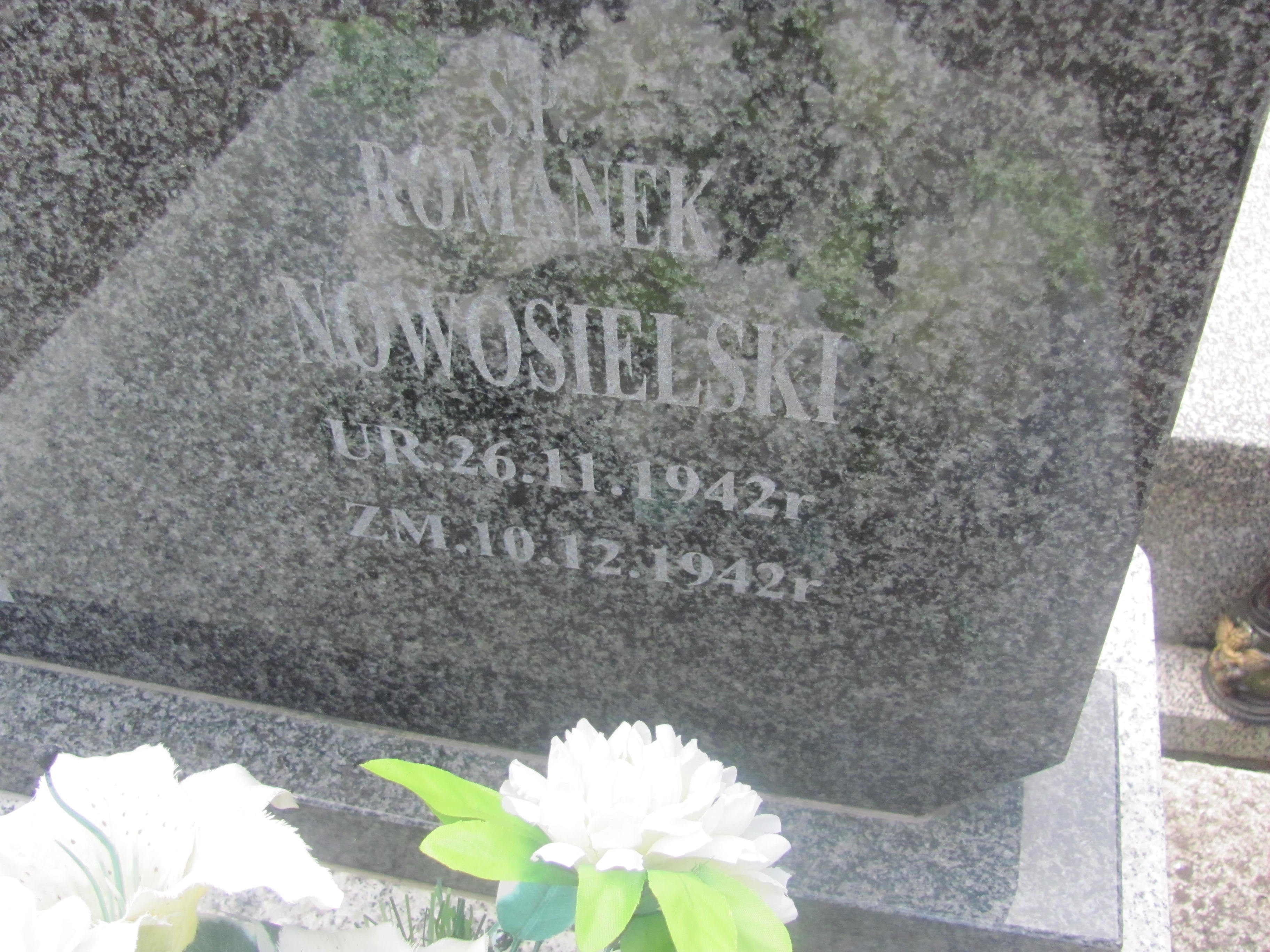 Roman Nowosielski 1942 Pułtusk św. Kostki - Grobonet - Wyszukiwarka osób pochowanych