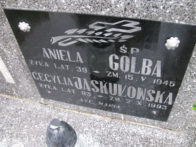 Aniela Golba 1895 Pułtusk św. Kostki - Grobonet - Wyszukiwarka osób pochowanych
