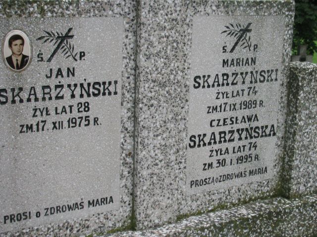 Marian Skarżyński 1915 Pułtusk św. Kostki - Grobonet - Wyszukiwarka osób pochowanych