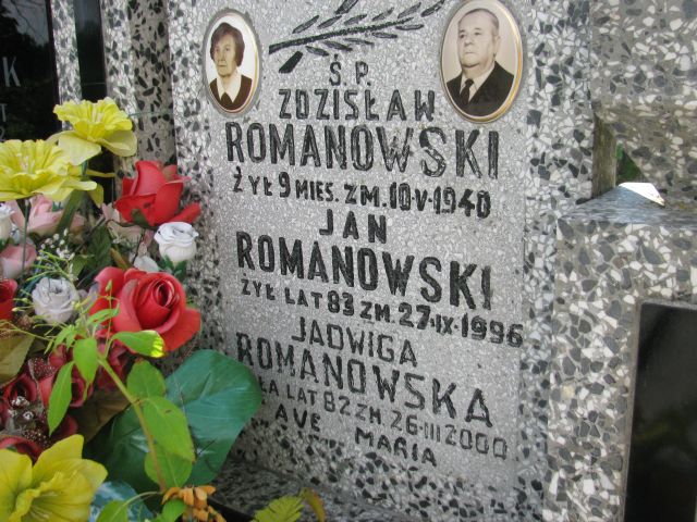 Jan Romanowski 1913 Pułtusk św. Kostki - Grobonet - Wyszukiwarka osób pochowanych