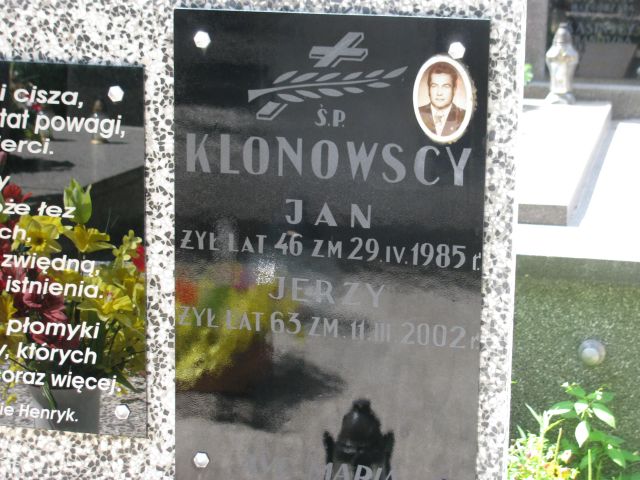 Jan Klonowski Pułtusk św. Kostki - Grobonet - Wyszukiwarka osób pochowanych