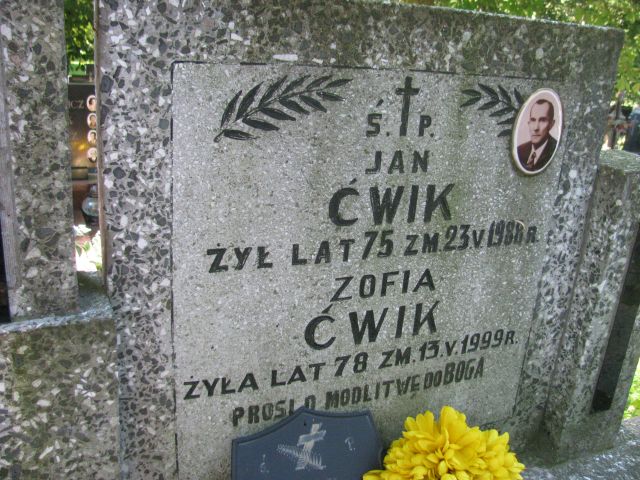 Jan Ćwik 1913 Pułtusk św. Kostki - Grobonet - Wyszukiwarka osób pochowanych