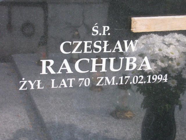 Józefa Rachuba Pułtusk św. Kostki - Grobonet - Wyszukiwarka osób pochowanych
